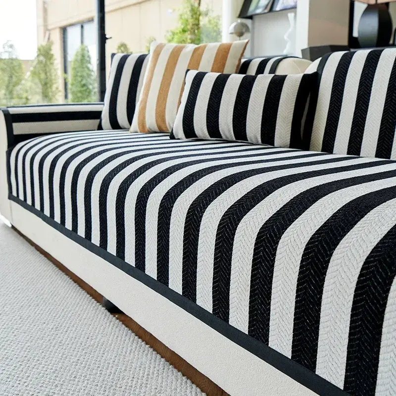 Modern Minimalist Sofa Cushions 2024 New Four Seasons Universal Leather For Living Room Decoration Sofa Backrest Cover Cloth