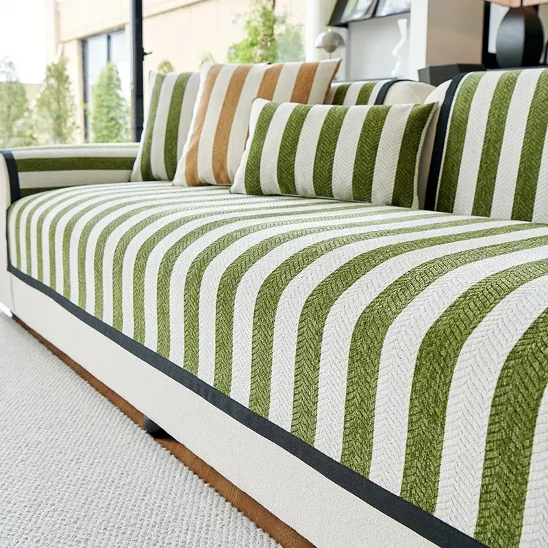 Modern Minimalist Sofa Cushions 2024 New Four Seasons Universal Leather For Living Room Decoration Sofa Backrest Cover Cloth