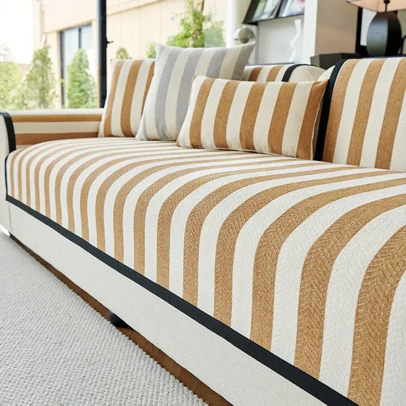 Modern Minimalist Sofa Cushions 2024 New Four Seasons Universal Leather For Living Room Decoration Sofa Backrest Cover Cloth