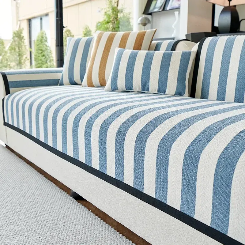 Modern Minimalist Sofa Cushions 2024 New Four Seasons Universal Leather For Living Room Decoration Sofa Backrest Cover Cloth
