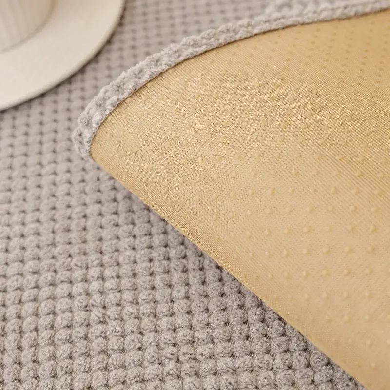 New Corduroy Braid Sofa Cushion Four Seasons Universal Tassel Ball Simplicity Non-slip Sofa Cover Cushion Solid Color Sofa Cover