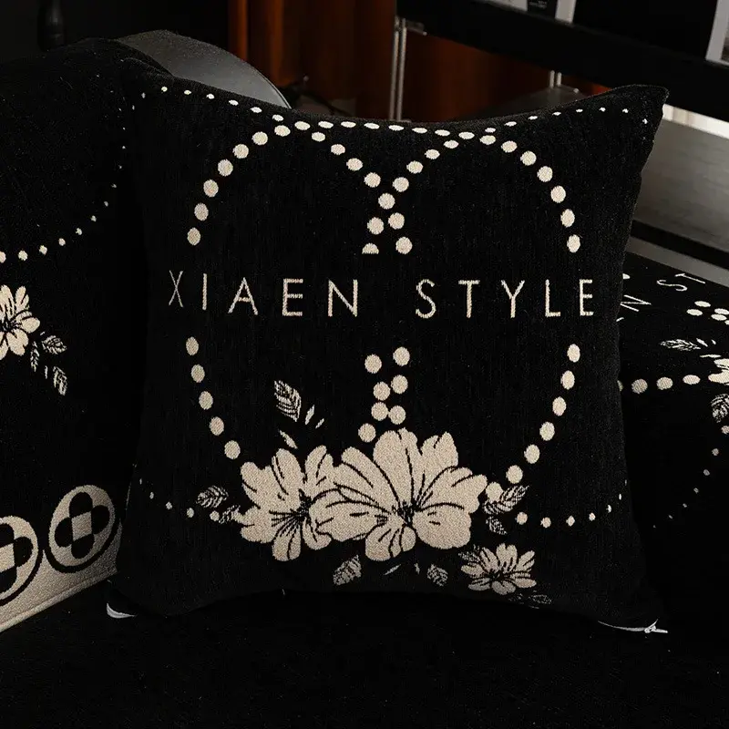 Chenille Sofa Cushion Jacquard Four Seasons Universal French Style Sofa Cushion Anti Cat Scratching Sofa Cover Nonslip Couch Mat