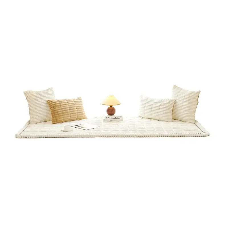 Winter Sofa Cover Thicken Garden Protective Couch Cover Plaid Cream-Coloured Large Plaid Square Pet Mat Bed Flannel Couch Cover