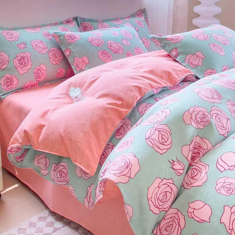 Floral Style Duvet Cover Printed Bedding Single/Double/Queen/King Qulit Cover Soft Comforter Cover пододеяльник (No Pillowcase)