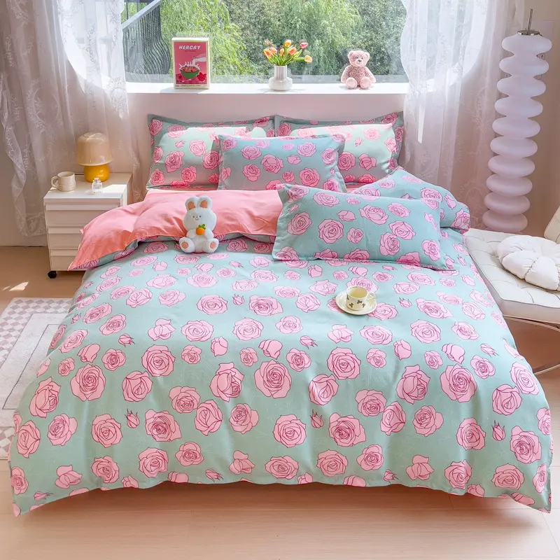 Floral Style Duvet Cover Printed Bedding Single/Double/Queen/King Qulit Cover Soft Comforter Cover пододеяльник (No Pillowcase)