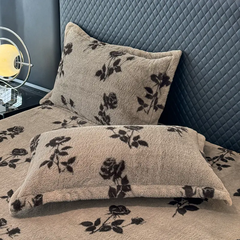 2pcs Plush Pillowcase 48x74cm Cushion Cover Warm Pillowslip Rectangle Pillow Cover for Home Bed Soft Pillowsham kissenbezug