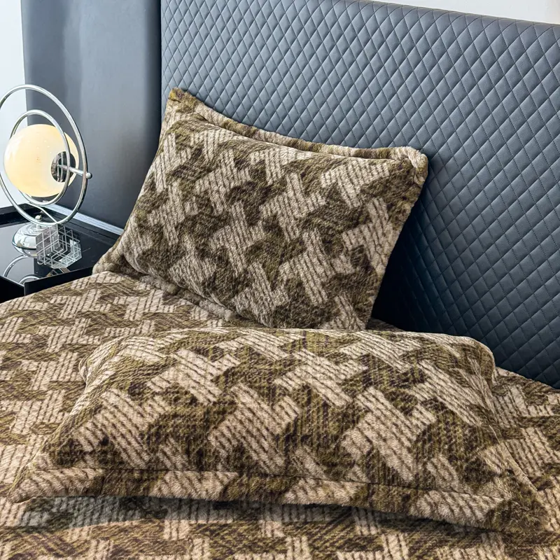 2pcs Plush Pillowcase 48x74cm Cushion Cover Warm Pillowslip Rectangle Pillow Cover for Home Bed Soft Pillowsham kissenbezug