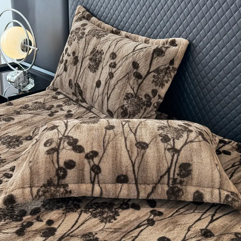 2pcs Plush Pillowcase 48x74cm Cushion Cover Warm Pillowslip Rectangle Pillow Cover for Home Bed Soft Pillowsham kissenbezug