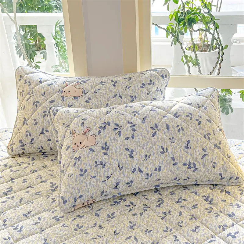 2pcs Cartoon Style Pillowcase 48x74cm Pillow Cover Quilted Pillowslip Skin-friendly Cushion Covers Soft Pillow Case 베개커버