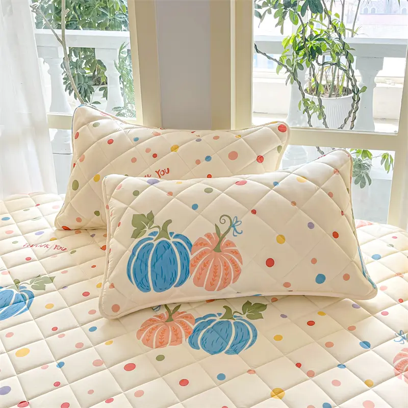 2pcs Cartoon Style Pillowcase 48x74cm Pillow Cover Quilted Pillowslip Skin-friendly Cushion Covers Soft Pillow Case 베개커버