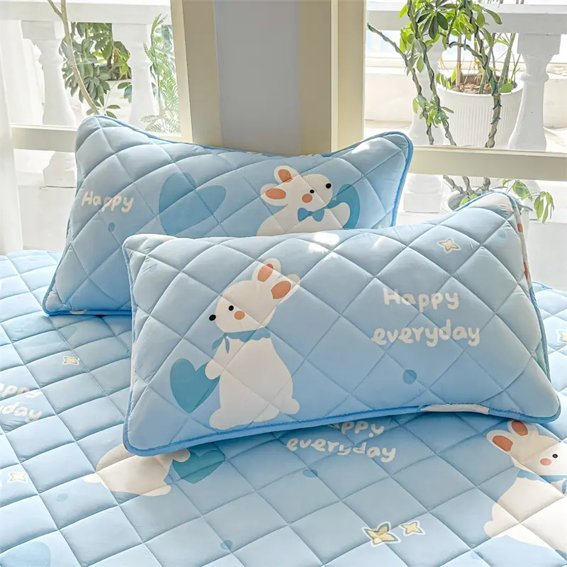 2pcs Cartoon Style Pillowcase 48x74cm Pillow Cover Quilted Pillowslip Skin-friendly Cushion Covers Soft Pillow Case 베개커버