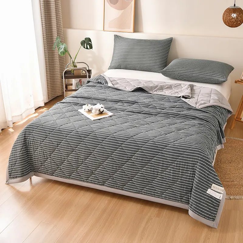 1pc Printed Duvet Summer Blanket Skin-friendly Thin Quilt Air Condition Quilt Home Soft Comforter edredon	(No Pillowcase)