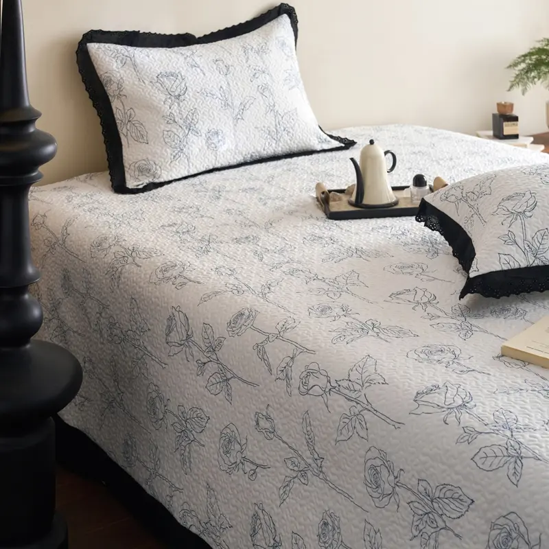 Double Bedspreads Printed Bed Linen Girls Room Bedsheet Home Blankets Soft Bed Cover покрывало на кровать(Pillowcase Need Order)