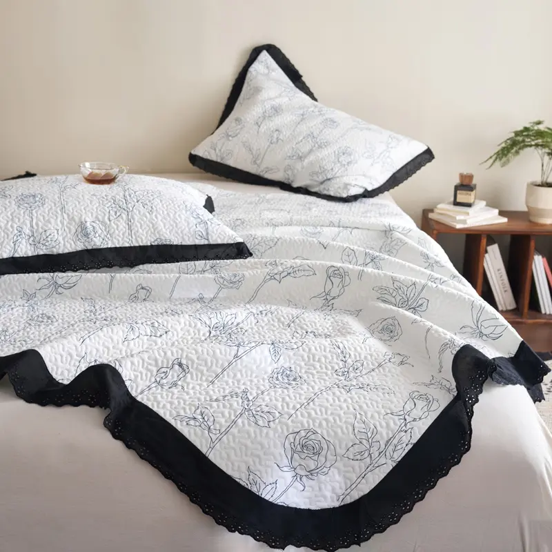 Double Bedspreads Printed Bed Linen Girls Room Bedsheet Home Blankets Soft Bed Cover покрывало на кровать(Pillowcase Need Order)