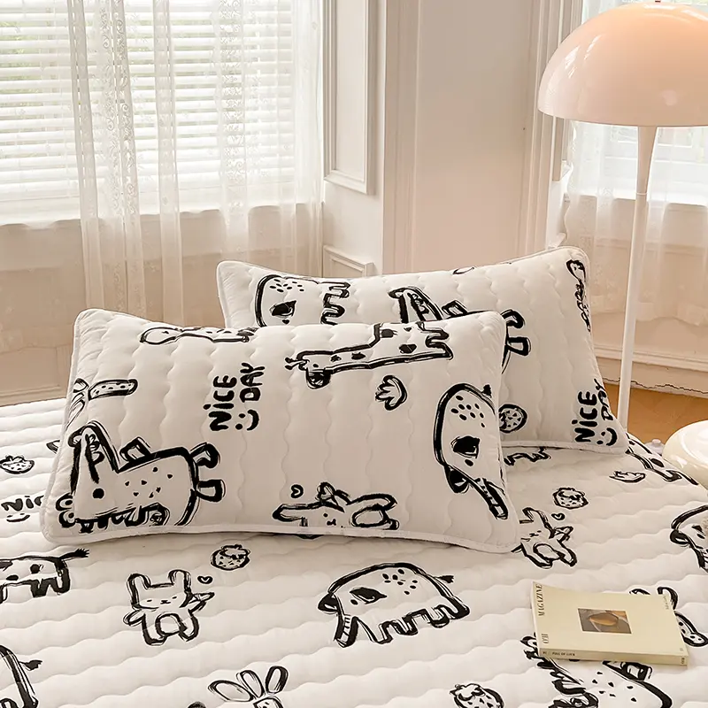 Thicken Pillowcase 2pcs Pillow Cover 48x74cm Rectangle Pillowslip 베개커버 Floral Style Cushion Cover Quilted Pillow Case
