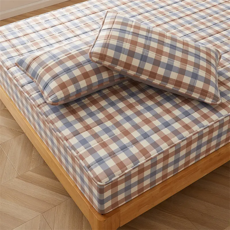 2pcs Quilted Pillowcase 48x74cm Pillow Cover 100% Cotton Pillowslip 베개 커버 Skin-friendly Pillow Case Plaid Style Cushion Covers