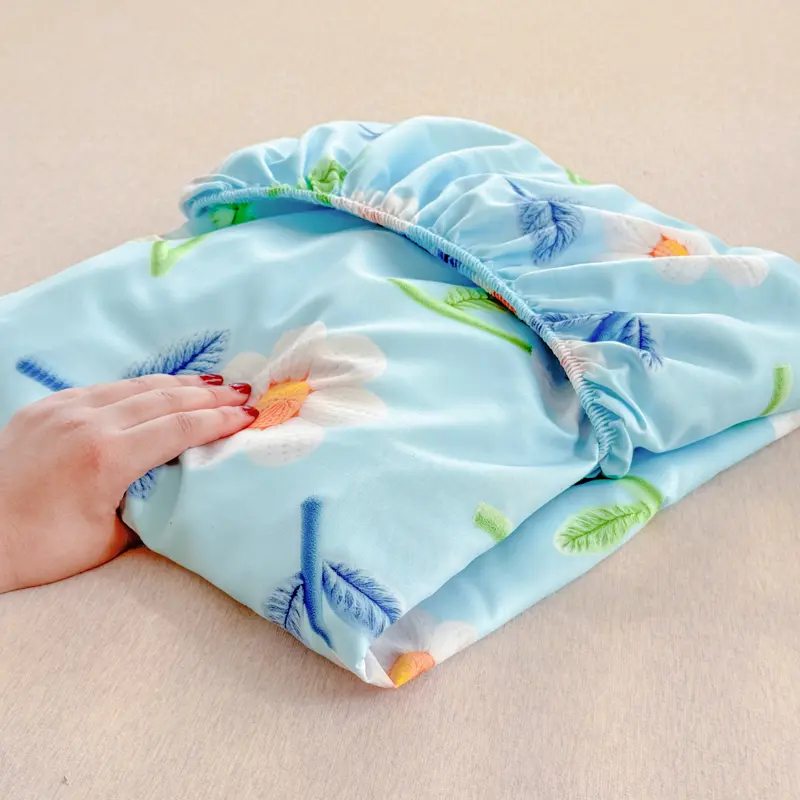 Soft Bed Cover Single/Queen/King Size Bedsheet Elastic Fitted Sheet Girls Boys BedRoom Bed Linen sabanas (Pillowcase Need Order)