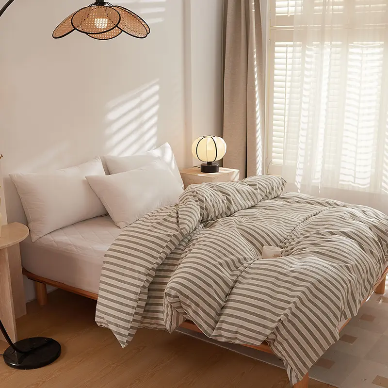 1pc 100% Cotton Duvet Cover Stripe Style Quilt Cover 150x200 Comforter Cover Girls Boys Room Bedding Home Soft Duvets Cover 이불커버