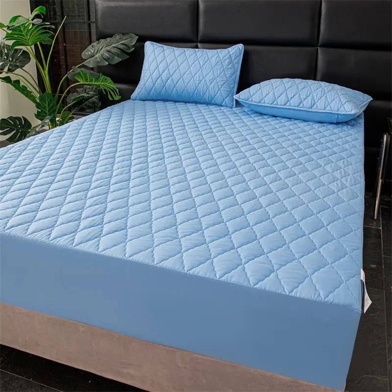 Thicken Mattress Cover Non-slip Bedspread Single/Double/Queen/King Size Bed Linen Home Bed Covers cubre colchón (No Pillowcase)