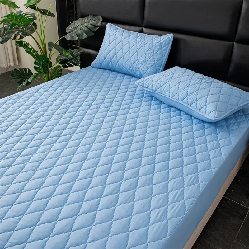 Thicken Mattress Cover Non-slip Bedspread Single/Double/Queen/King Size Bed Linen Home Bed Covers cubre colchón (No Pillowcase)