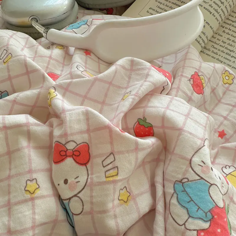 Cute Print Bedsheet Set Girls Room Bedding Set Single/Double/Queen/King Size Bed Linen Set Soft Bedclothes sábanas para cama