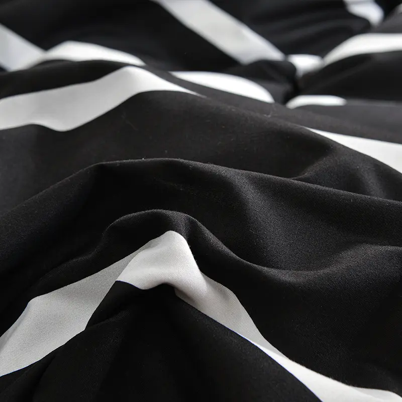 Duvet Cover Bed 150x200 Stripe Style Comforter Cover and Pillowcase Girls Boys Room Bedding King Size Quilt Cover Set ropa cama