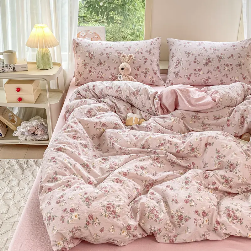 Floral Style Duvet Cover Girls Room Bedding Blanket Covers 150x200cm Quilts Cover Home Comforter Cover (Pillowcase Need Order)
