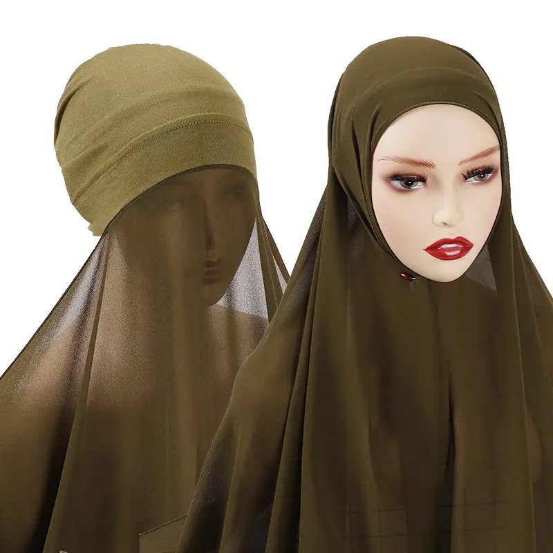 100% Polyester Premium Chiffon Hijab Head Scarf Wrap heads for Muslim Women  Summer