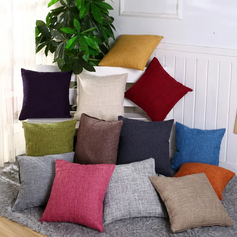 Orange Fall Throw Pillow Covers 18x18 for Fall Decor Outdoor Furniture Fall Decoration Autumn Square Farmhouse Rustic Case Burnt
