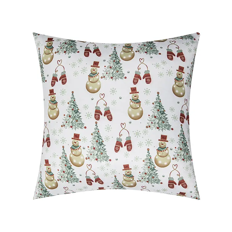 Christmas printed waterproof pillow cover party atmosphere decoration living room sofa cushion cover cross-border pillowcover