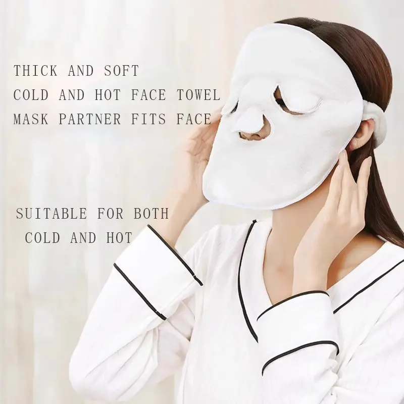 Face towel facial cleaning hot compress cold compress household beauty moisturizing mask thickened steaming face hydrating