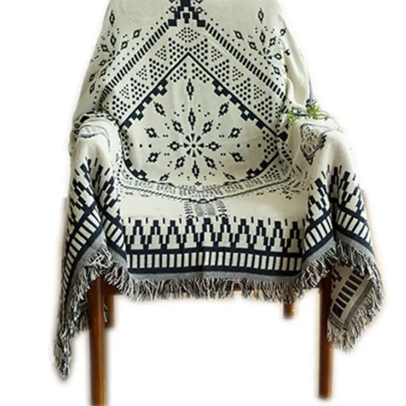 European Sun God pattern full cover sofa cover non-slip sofa cover sofa blanket dust cover knitted thread blanket Triple blanket