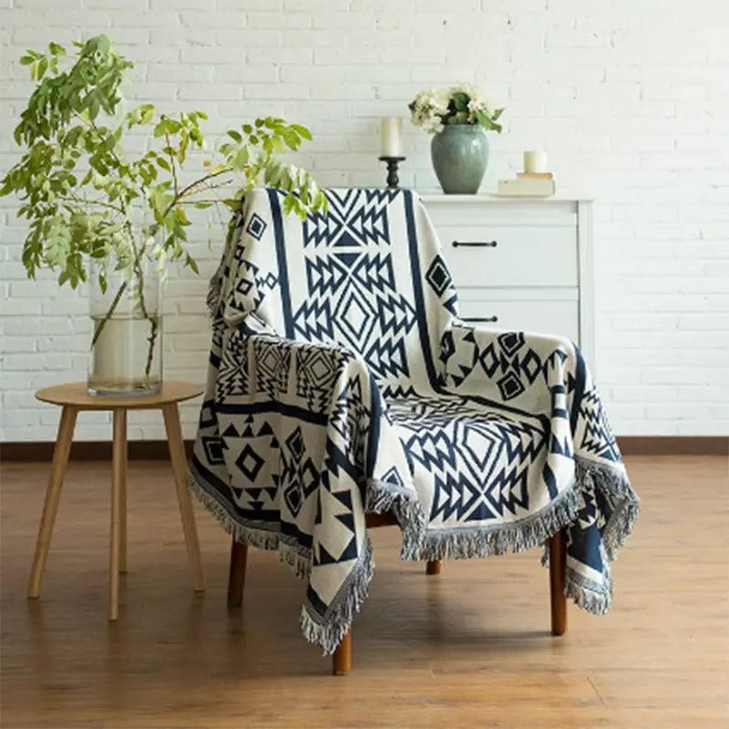 European Sun God pattern full cover sofa cover non-slip sofa cover sofa blanket dust cover knitted thread blanket Triple blanket