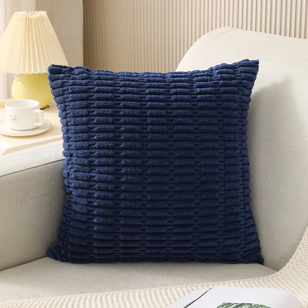 Corduroy Cushion Cover Soft Fluffy Pillow Cover Luxury Decorative Home Pillow Case for Sofa Living Room, 45x45, 30x50