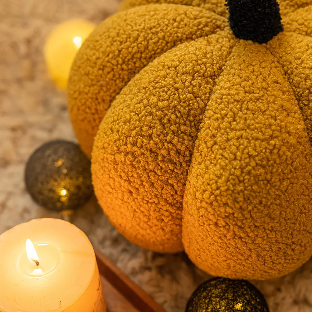 Halloween pillow American living room sofa plaid cushion Autumn bedside pillow pumpkin pillow