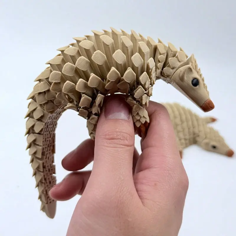 New 3D Printed Pangolin Armor Joint Decoration Figurine Model Desktop Ornaments and Collectibles