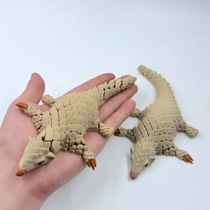 New 3D Printed Pangolin Armor Joint Decoration Figurine Model Desktop Ornaments and Collectibles