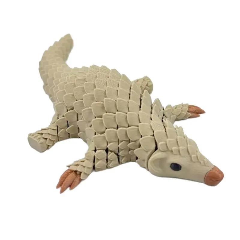 New 3D Printed Pangolin Armor Joint Decoration Figurine Model Desktop Ornaments and Collectibles