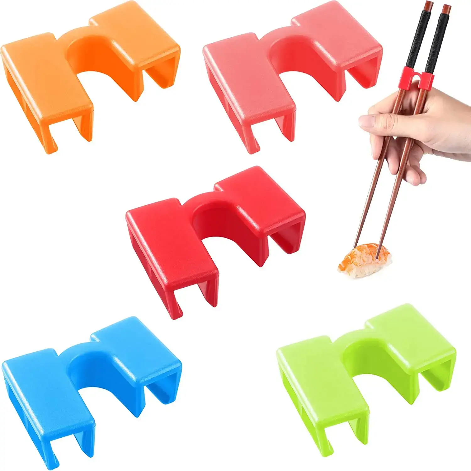 5/8Pcs Asia Chopsticks Trainer Holder For Adults Beginner Trainers Reusable Training Kids Small Chopstick Helper