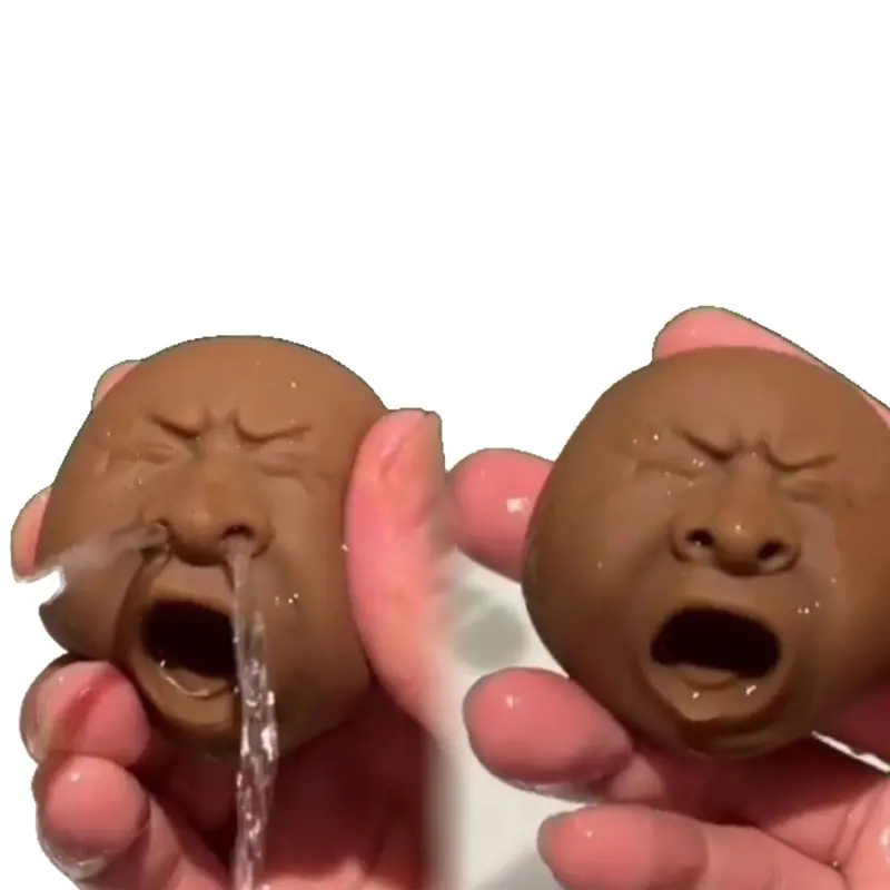 New 1PCS Yawning Person Avatar Purple Clay Tea Pet Boutique for Nurturing Funny Expressions Play Set Tea Table Ornament Gift
