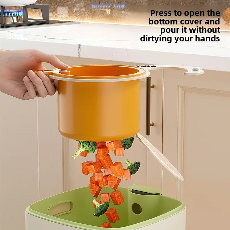 Hanging Sink Colander Quick Install/Remove Easy Clean Kitchen Drain Basket The Filter Screen Drains Water Without Dirtying Hands