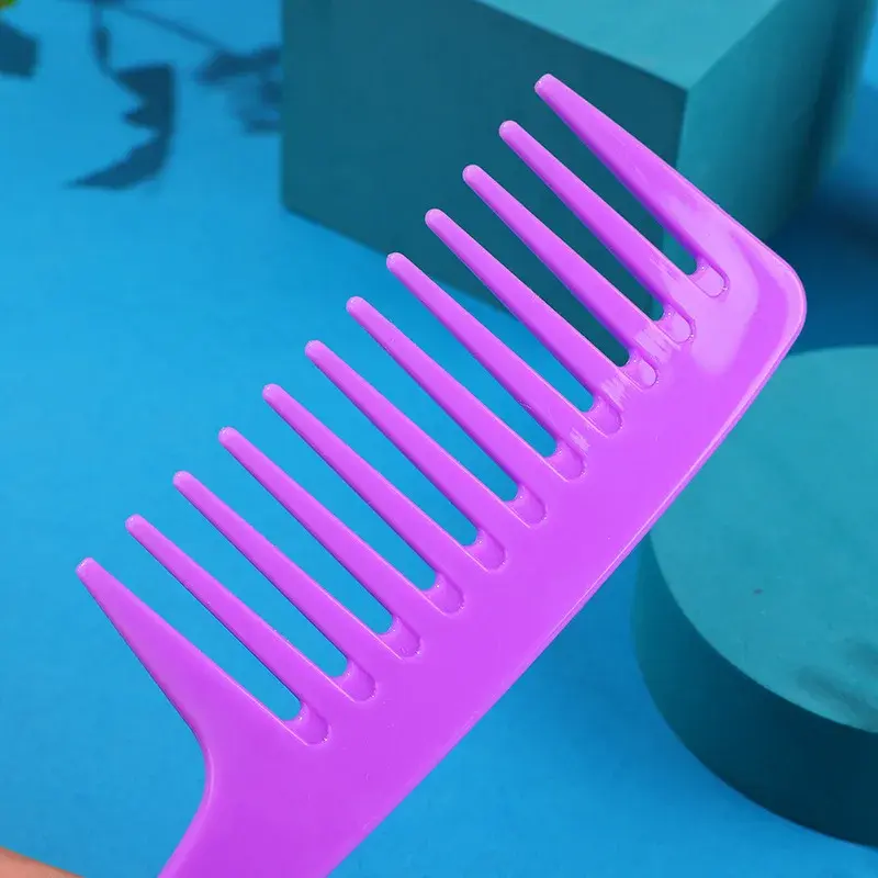 2025 New 1PCS Hook Big Knife Curved Hook  Massage Wide Tooth Styling Large Tooth Hair Comb  Colorful Hair Comb
