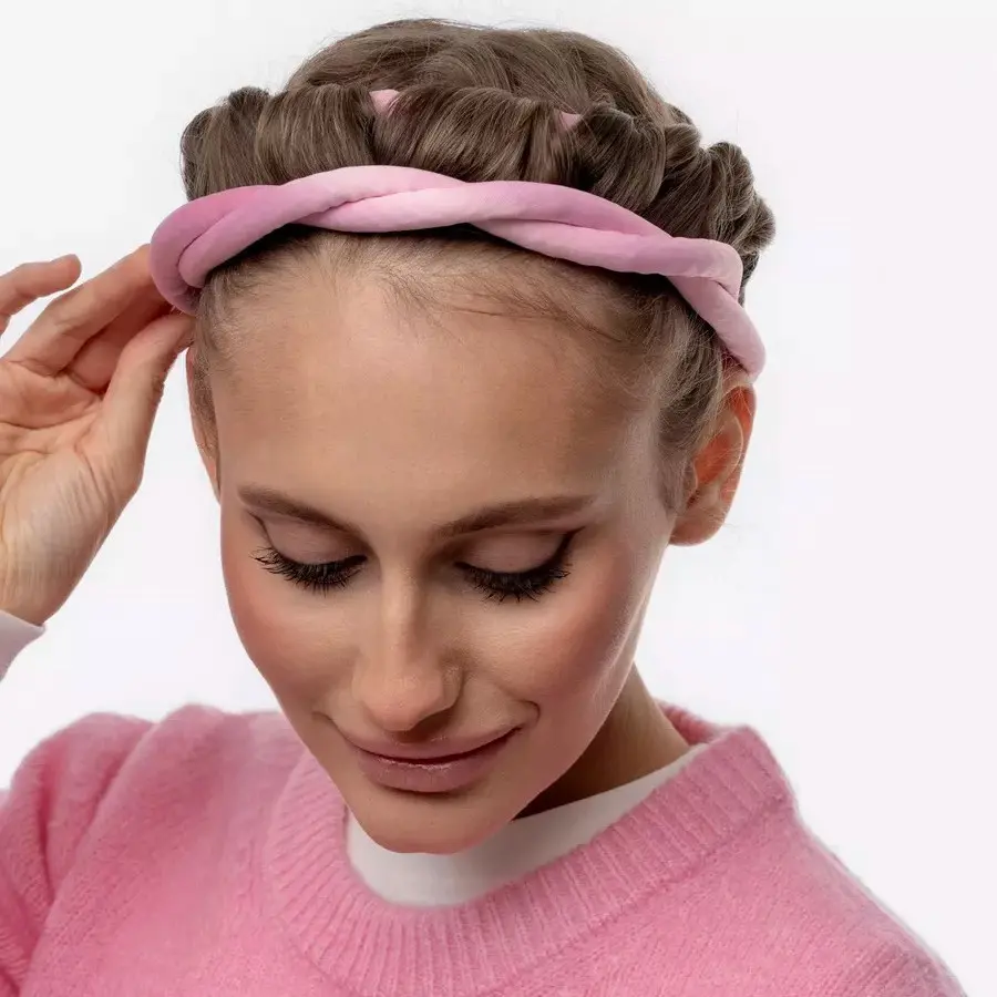 New 80CM Hair Styling Tie Helps Girls Create A Look and Beauty Heatless Curling Rod Headband Soft Hair Curlers