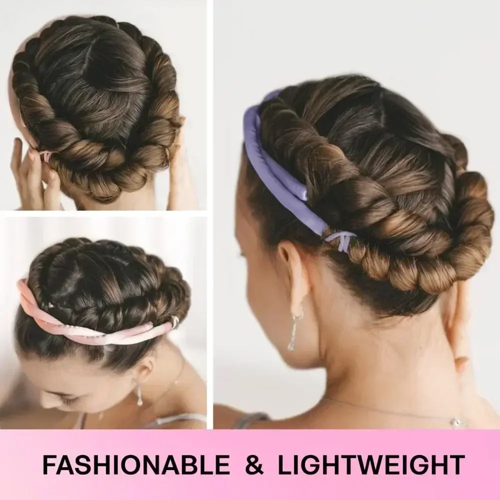 New 80CM Hair Styling Tie Helps Girls Create A Look and Beauty Heatless Curling Rod Headband Soft Hair Curlers