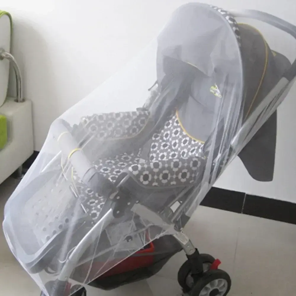 New Baby Stroller Mosquito Net Pushchair Cart Insect Shield Net Mesh Safe Infants Protection Mesh Cover Baby Stroller Parts