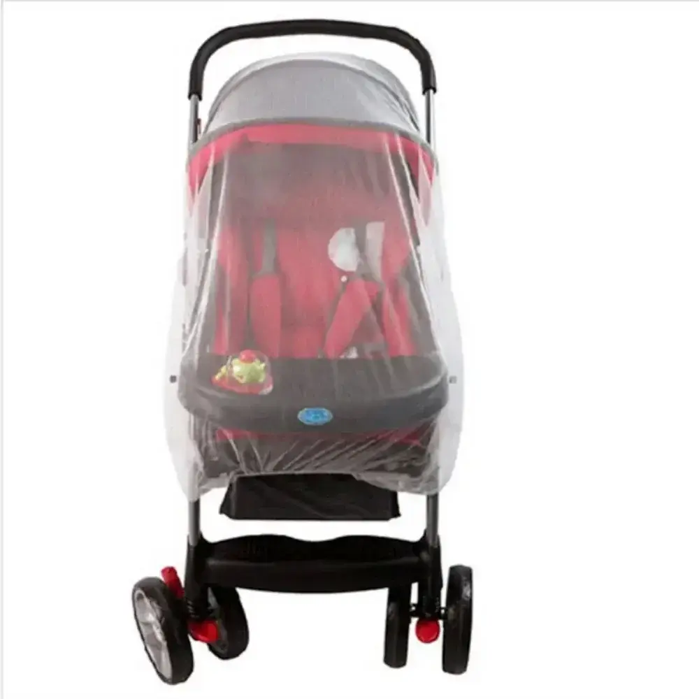New Baby Stroller Mosquito Net Pushchair Cart Insect Shield Net Mesh Safe Infants Protection Mesh Cover Baby Stroller Parts