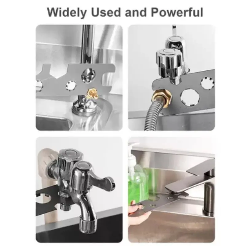 New 9 in 1 Faucet Aerator Removal Tool Metal Key for Hidden Threaded TJ TT JR STD and Cut Side with Housing M16 M18 M20 M22 M24