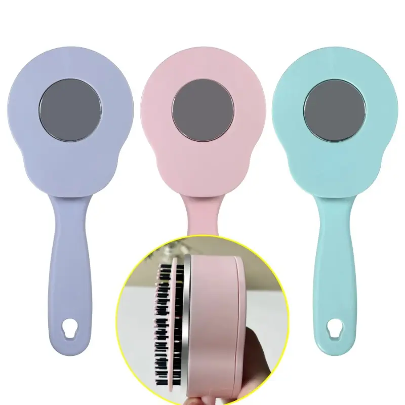 2025 Scalable hair removal Back with mirror Plastic Massage Airbag Comb Silicone Scalp Massager Brushes Colorful Hair Care Tools