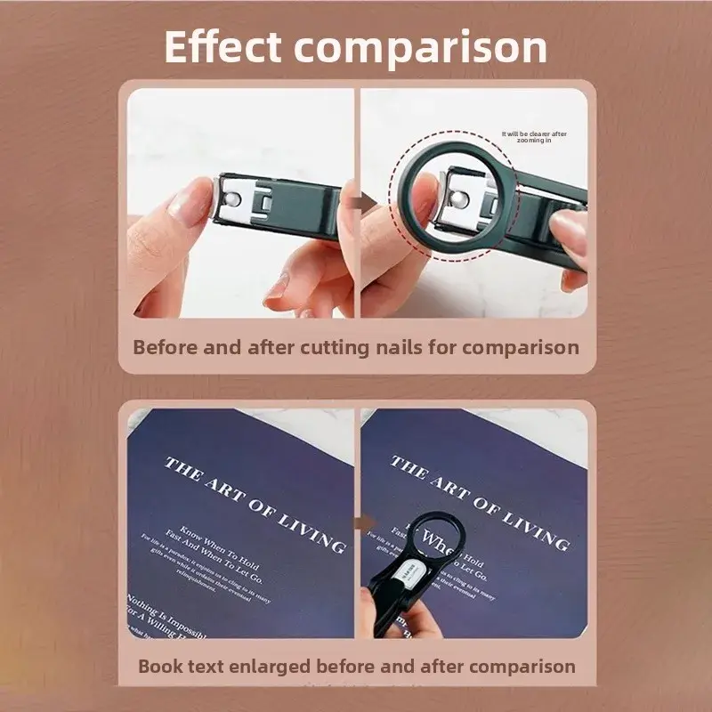 Magnifying Mirror Nail Clipper To Prevent Women From Easily Scratching Their Nail While Adults Trim Individual Nails with Pliers