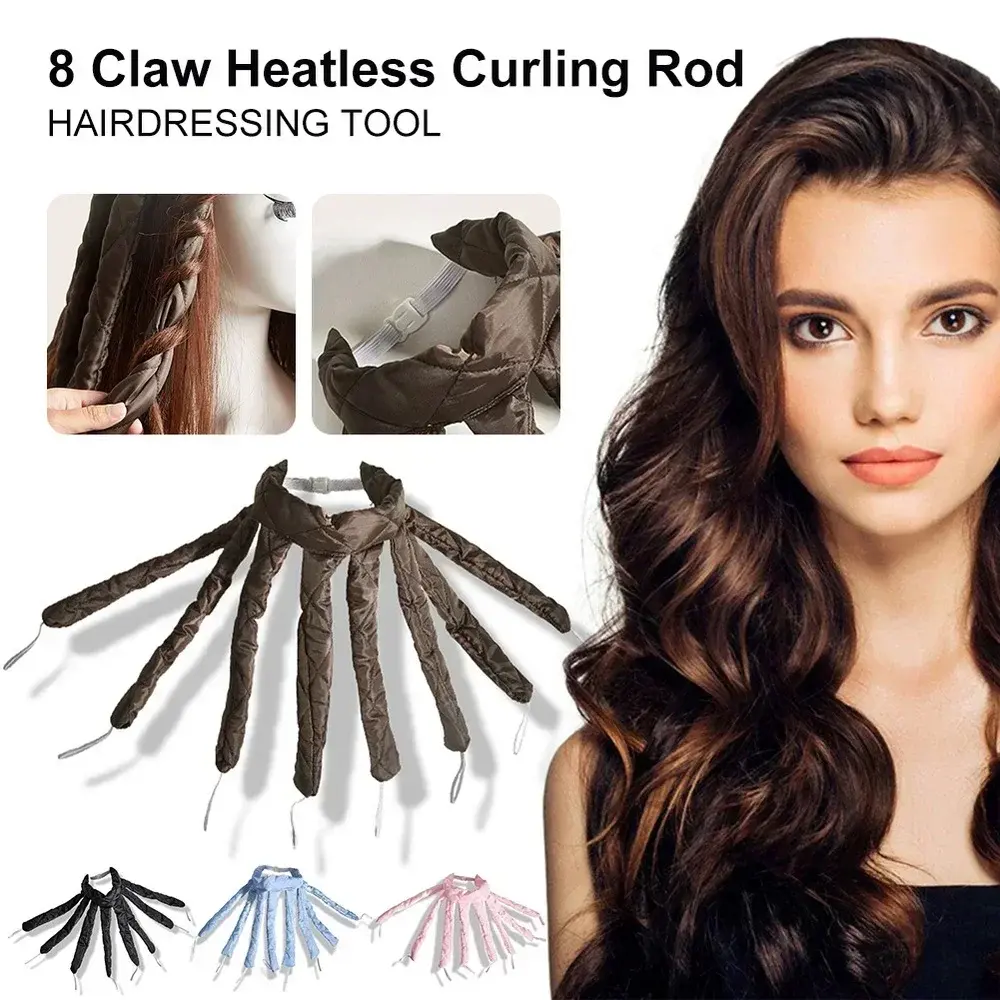 Hair Heatless Curler No Heat Hair Rollers Soft  Curling Rod Headband Lazy Sleeping Foam Curls Bar Wave Former Hair Styling Tools